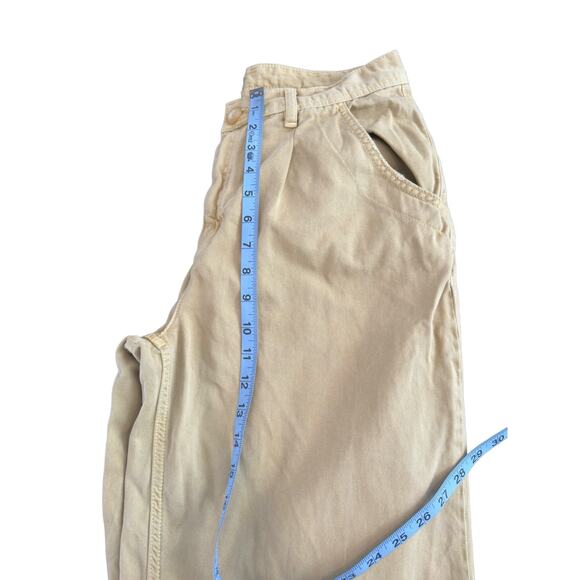 Free‎ People Pants Khaki Tan Relaxed Cya Later Skate Casual Basic Slouchy Size 8 - Picture 11 of 13